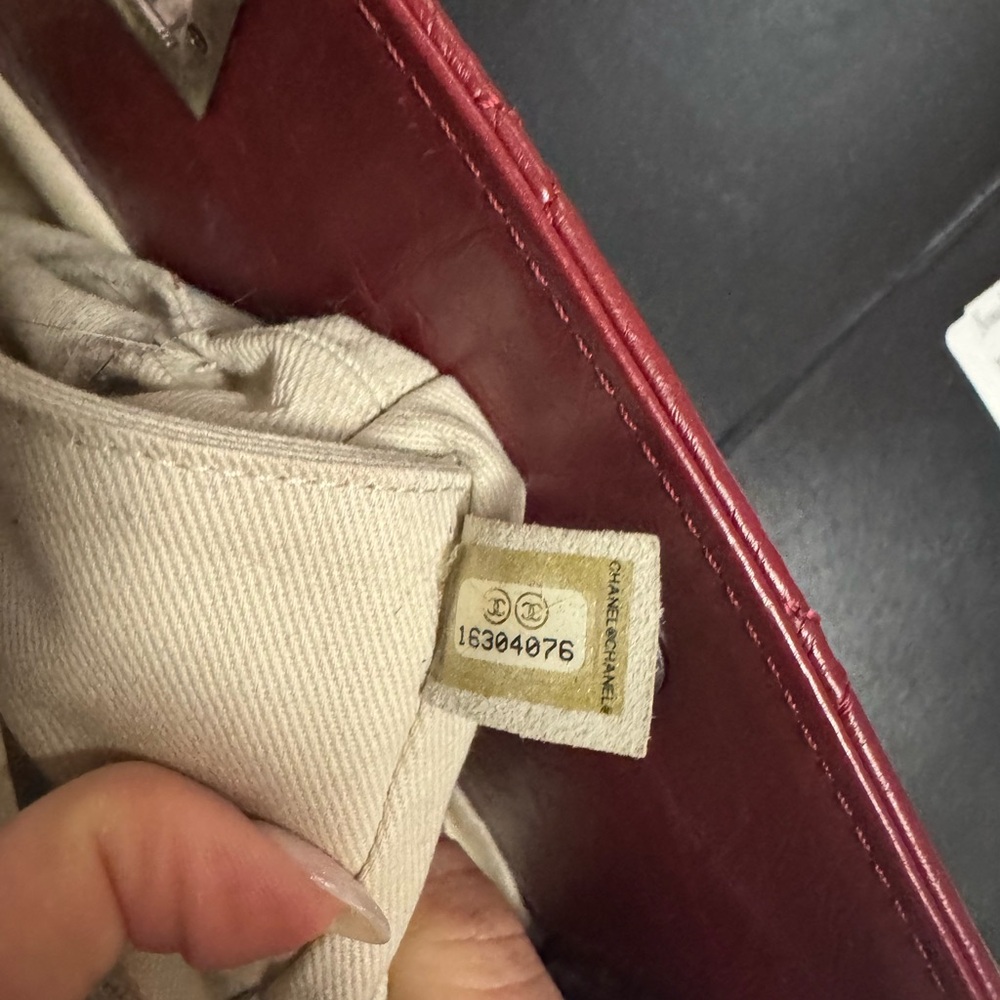 Chanel Red Quilted Chain Tote Shoulder Bag - Picture 12 of 16